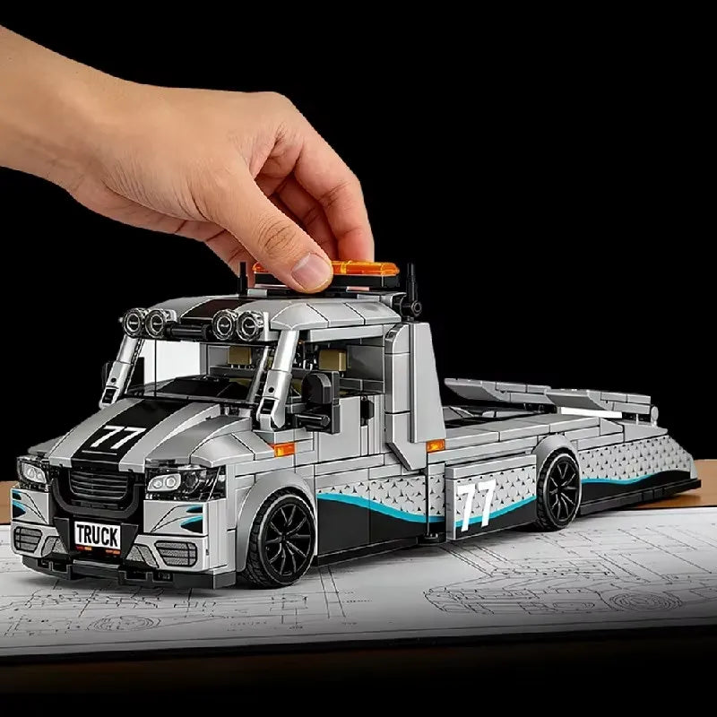 Leyi 31067 - Tow Truck With Trailer - vue 2 | Power Blockz