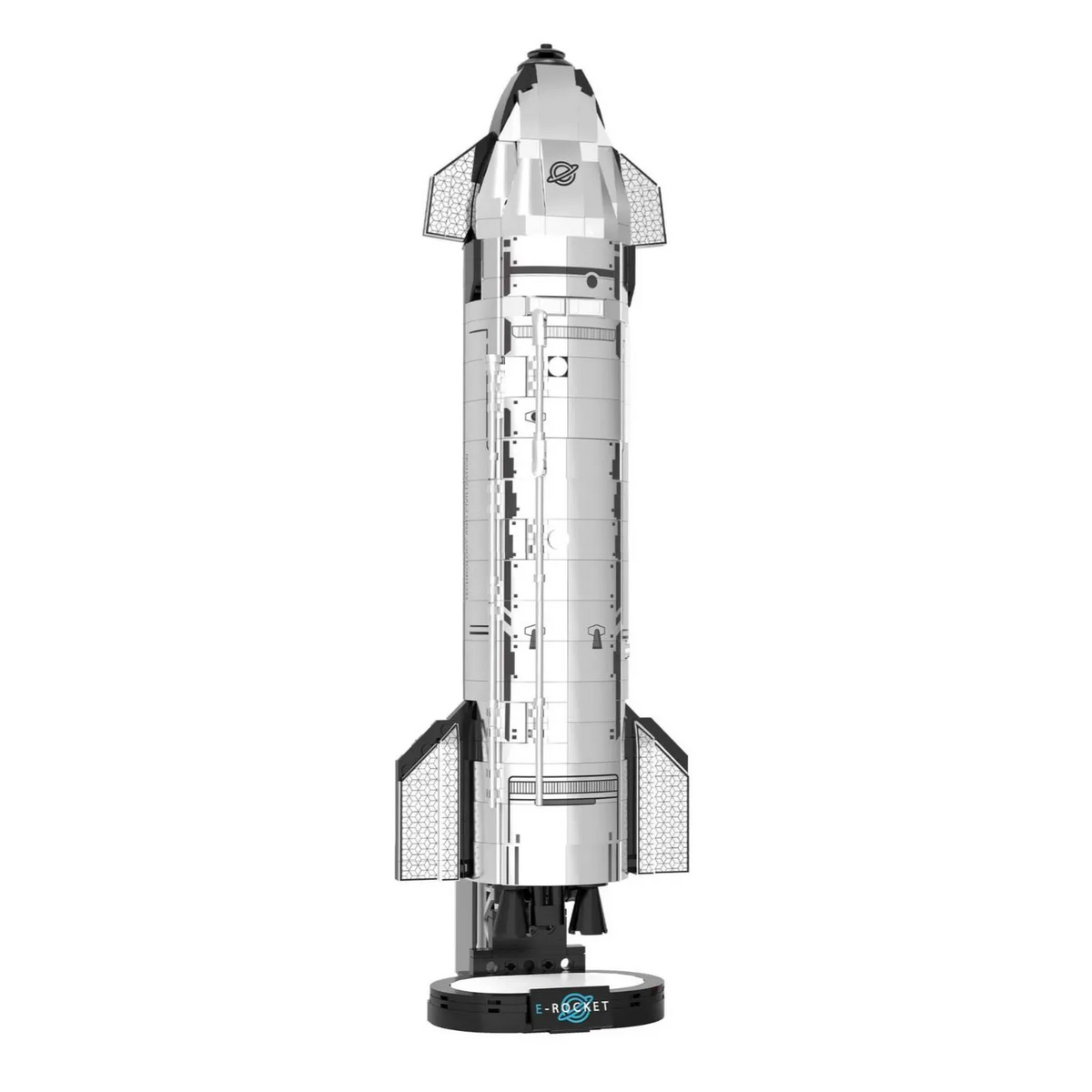 Jiestar JQ1123 Starship Rocket - 824pcs building blocks set - front view | Power Blockz