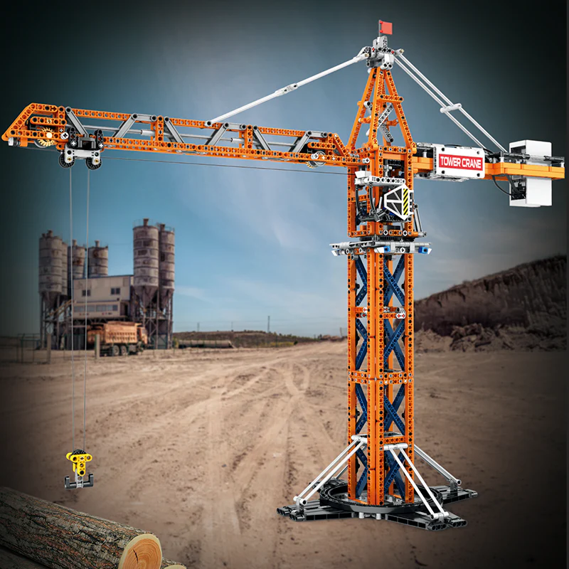 Reobrix 22013 - Motorized Tower Crane - vue 2 | Power Blockz