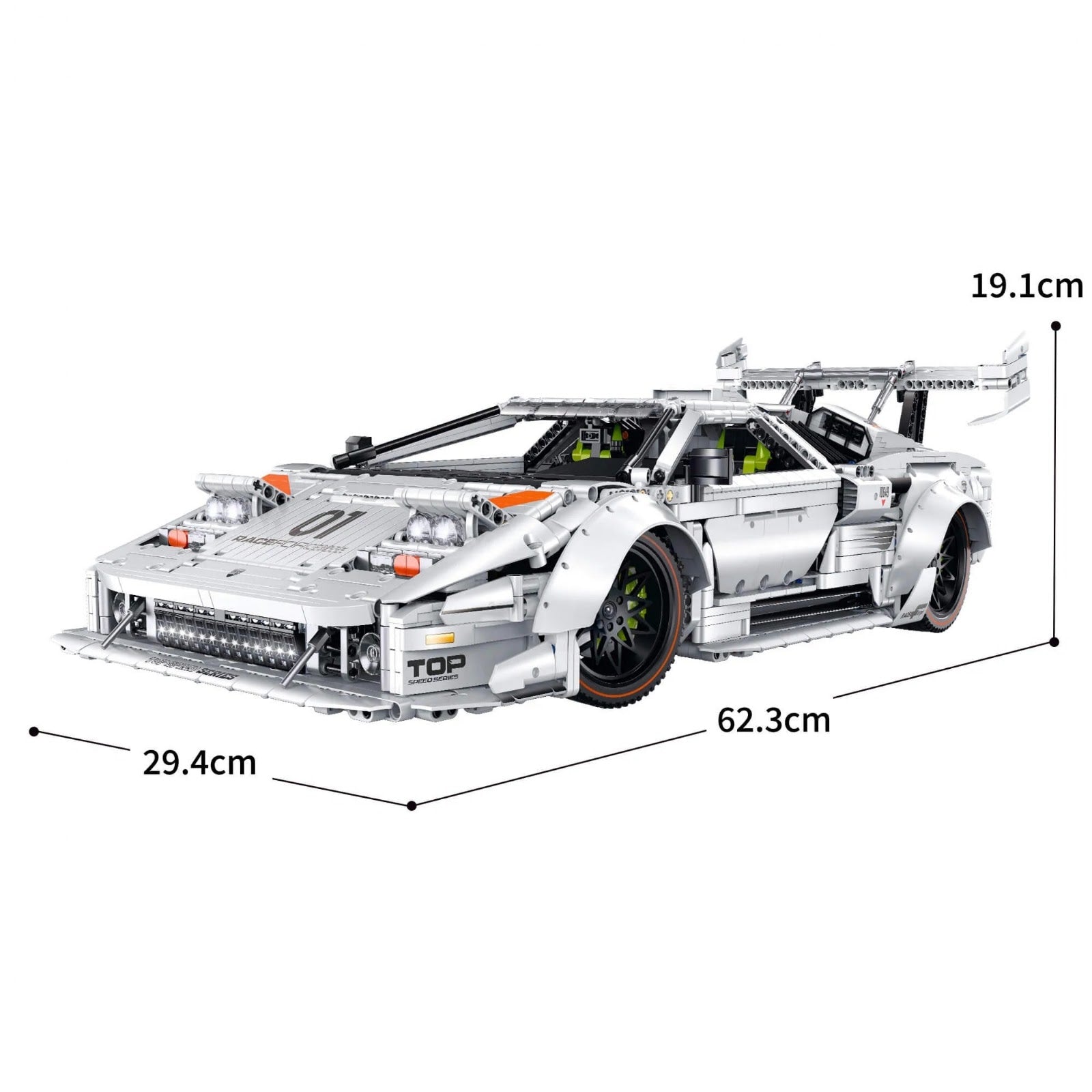 Guly 10649 - Static Version - Twin-Turbo LP5000 Supercar - vue 10 | Power Blockz