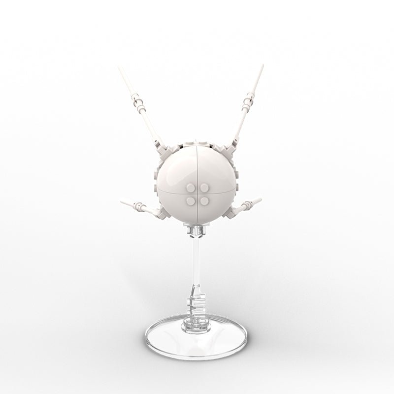 Gobricks MOC-89549 - Sputnik 1 & R-7 rocket 8K71PS M1-1PS - vue 3 | Power Blockz
