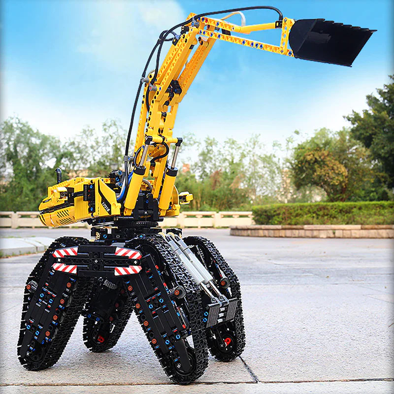 Mould King 17018 - RC Morphing Excavator - vue 4 | Power Blockz