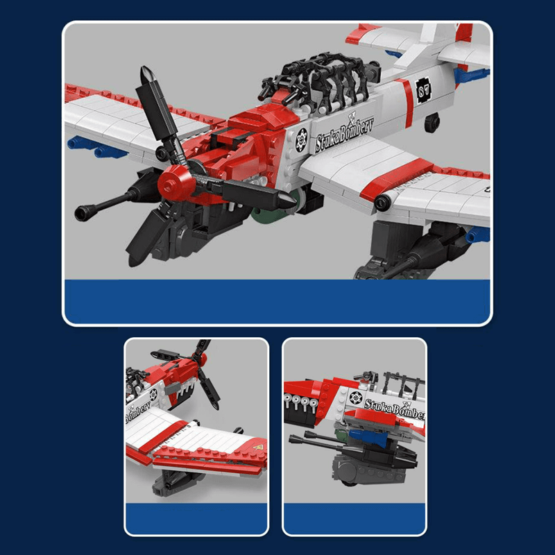 Jiestar 61045 - Stuke Bomber - vue 4 | Power Blockz
