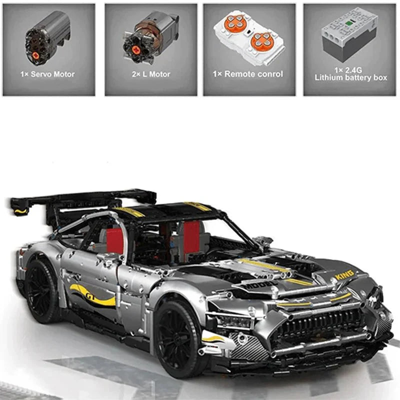 Mould King 13126 - Static Version - German GTR V8 Coupe - vue 3 | Power Blockz