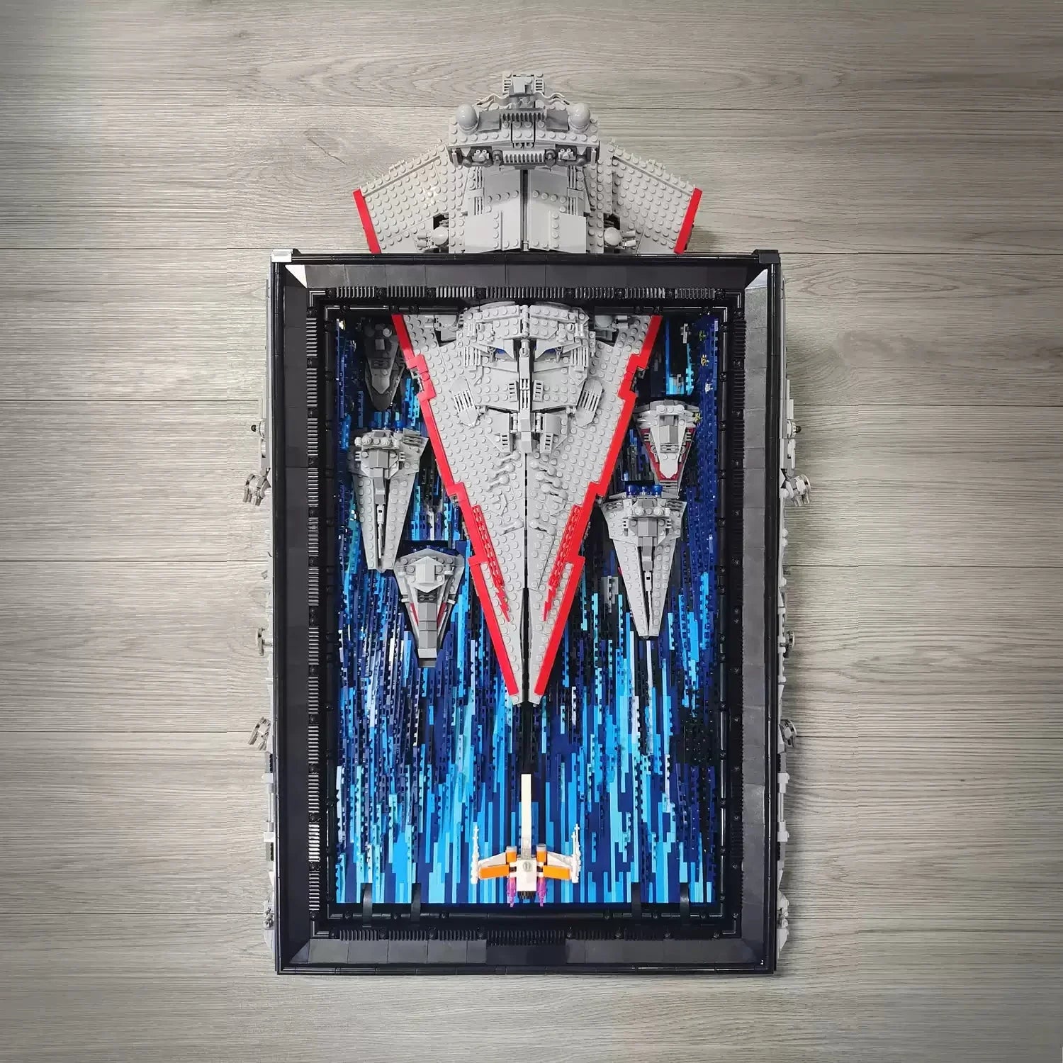 Reobrix 99007 - Star Destroyer 3D Painting - vue 6 | Power Blockz