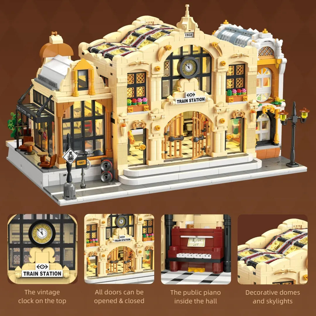 JIESTAR 89140 - The Vintage Steam Train Station - vue 8 | Power Blockz