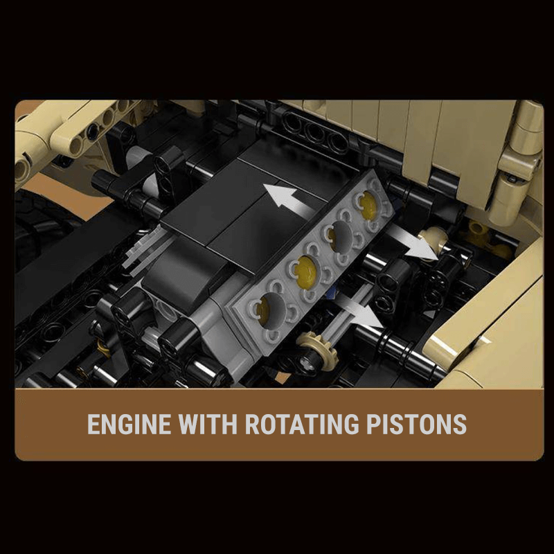 Mould King 13184 - All-Terrain Wrangler Sahara 4x4 - vue 13 | Power Blockz