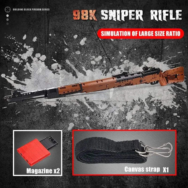 Mould King 14002S - Military Mauser 98K - vue 4 | Power Blockz
