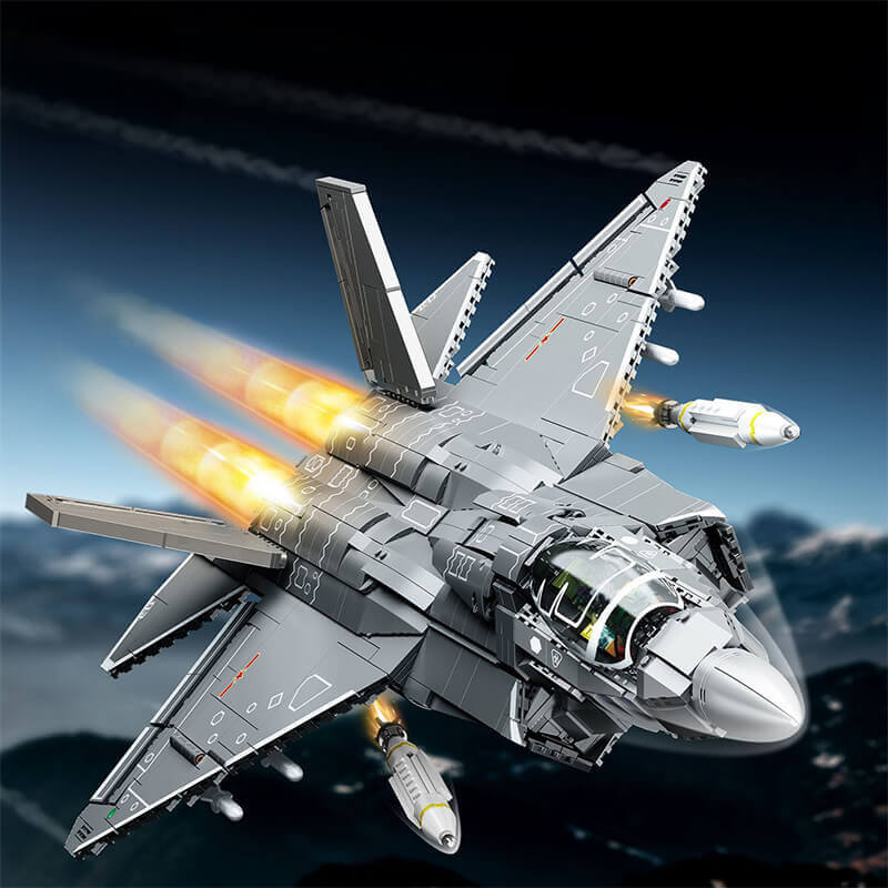 Sembo202284 - J-35 Supersonic Fighter Jet - vue 3 | Power Blockz