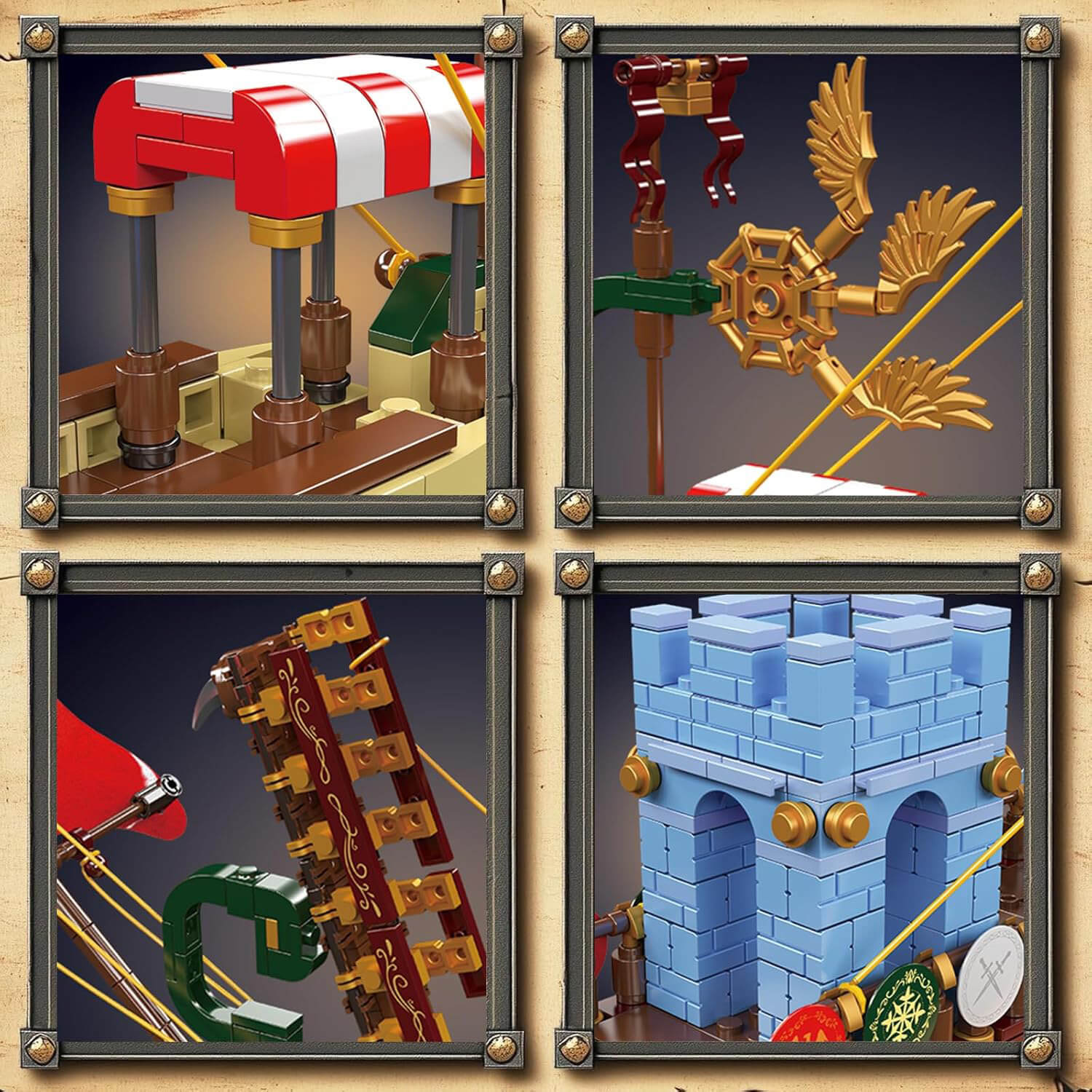 Mould King 10156 - Viking Longship War Raider - vue 2 | Power Blockz