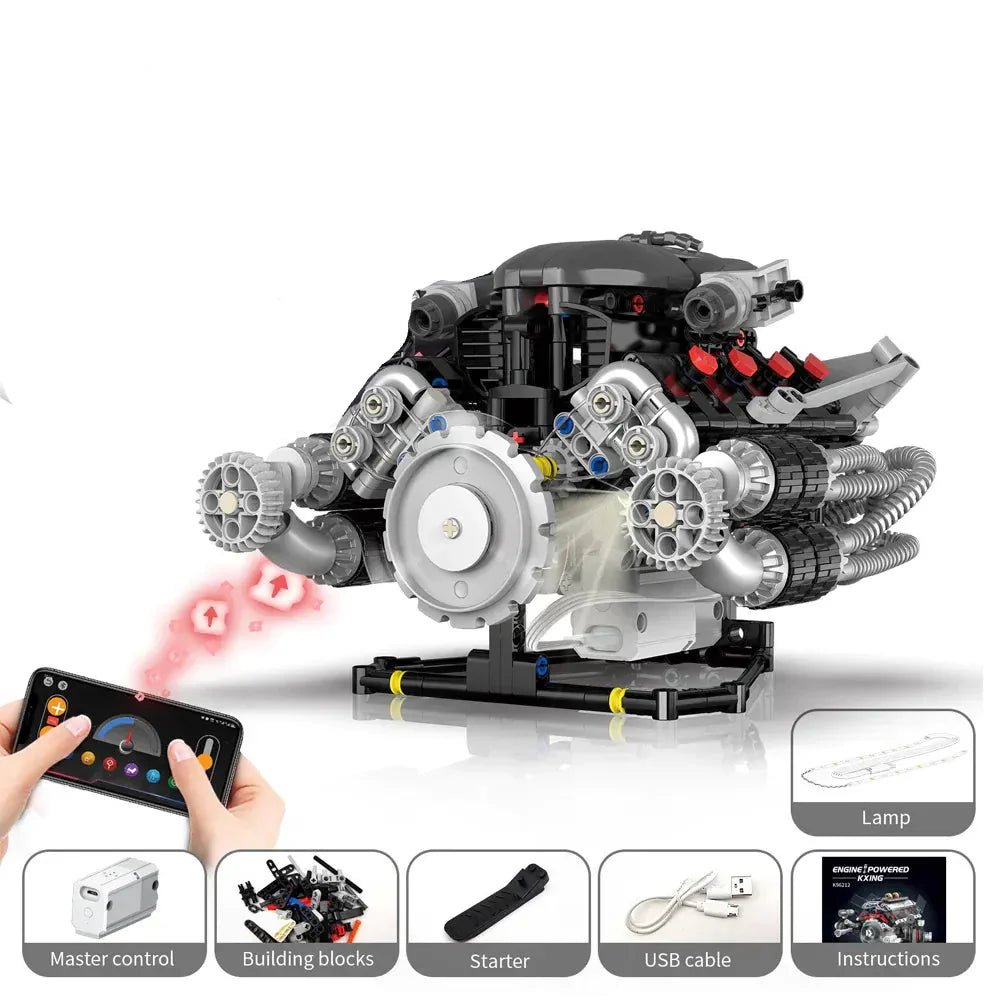 Kaixing 96209 - US Muscle V8 Engine - vue 4 | Power Blockz