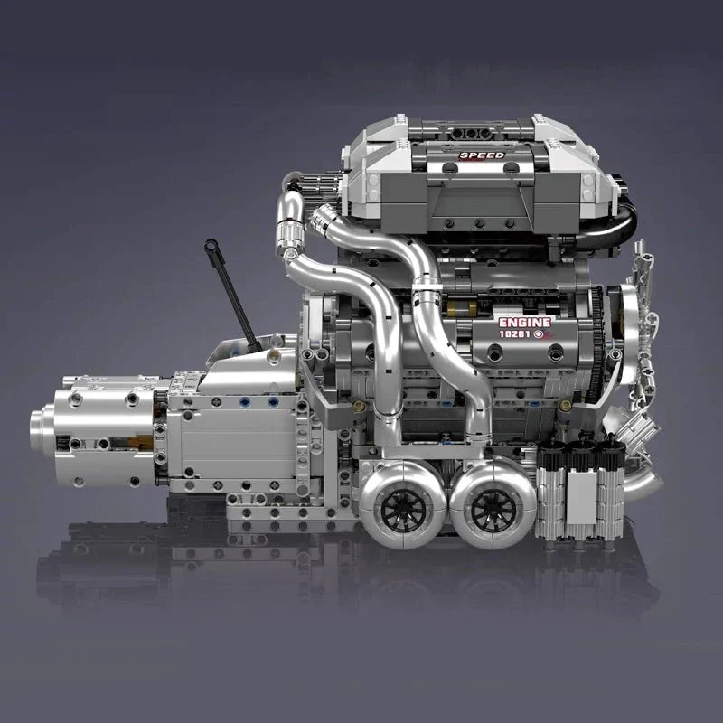 Mould King 10201 - W16 Engine & Transmission - vue 4 | Power Blockz