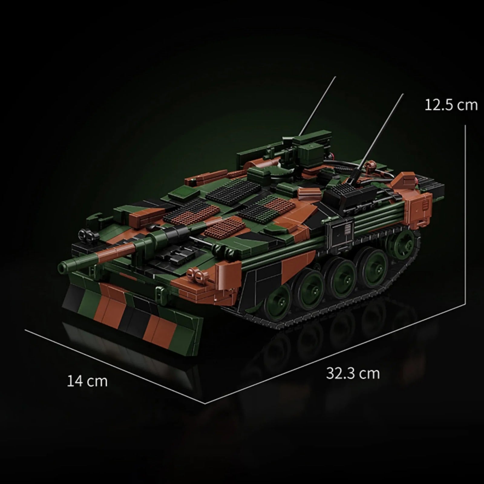 12GO 97039 - Swedish STRV103B Tank - vue 8 | Power Blockz