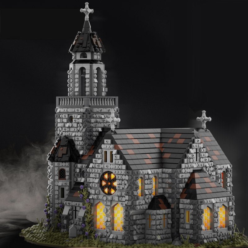 Gobricks MOC-76813 - Medieval Cathedral - vue 7 | Power Blockz