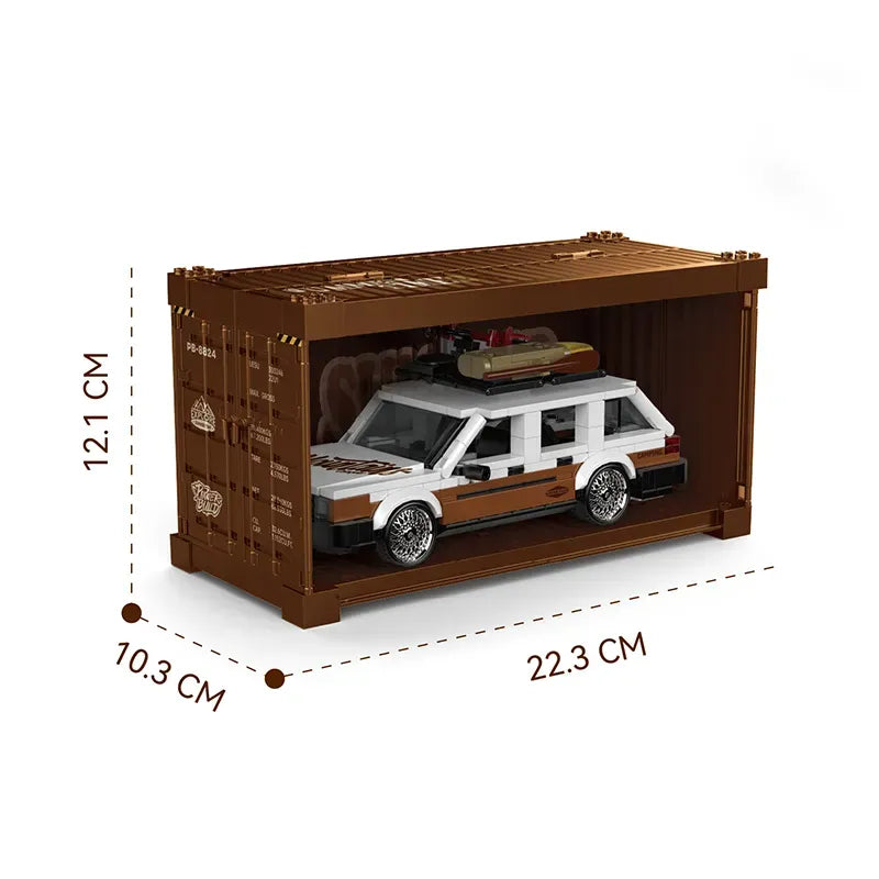 Power Build PB8824 - Retro Camper Wagon - vue 12 | Power Blockz