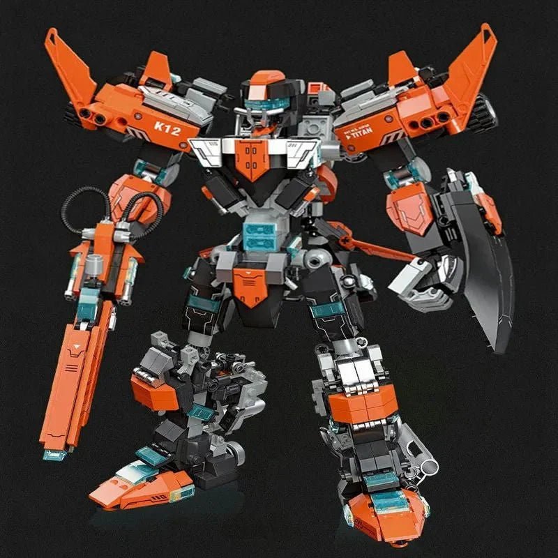 Transformer Titan Knight Mecha Robot Warrior | 996pcs - Transformer Titan Knight Mecha Robot Warrior - vue 11 | Power Blockz