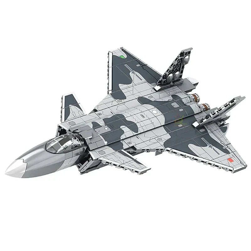 Sembo 202125 - J-20 Fighter Aircraft | Power Blockz