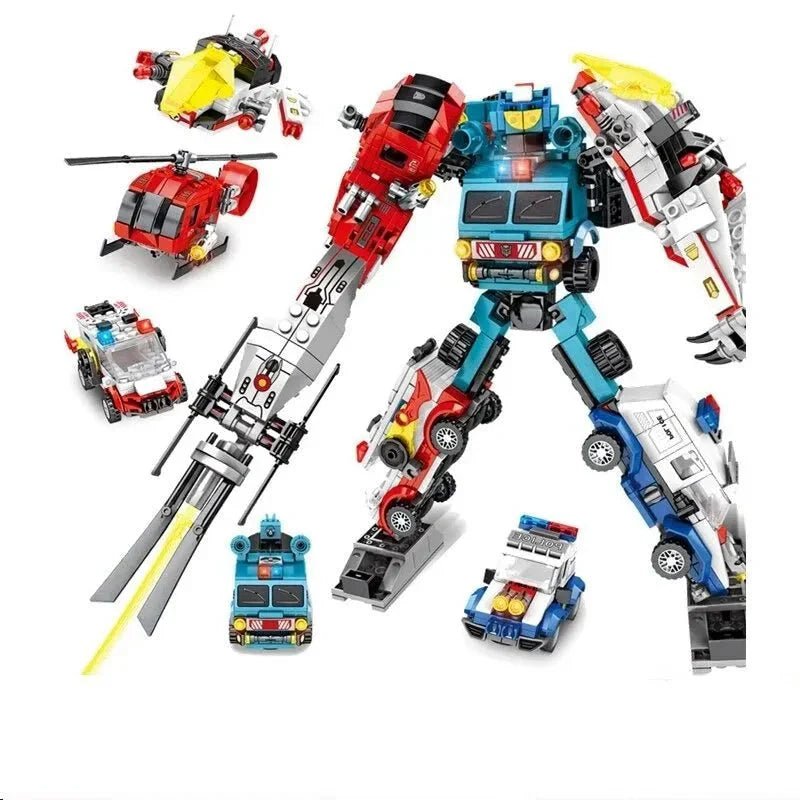 Mecha Car Transformation City Robot Warrior | 732pcs - Mecha Car Transformation City Robot Warrior | Power Blockz