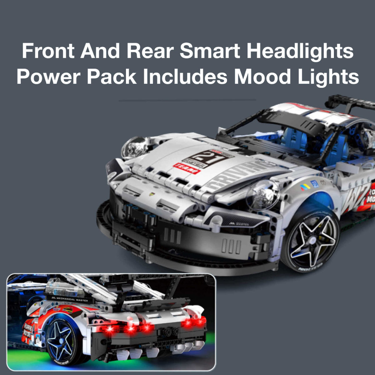Wangzhi WZ9821 - 2-in-1 Transforming Sports Coupe - vue 4 | Power Blockz