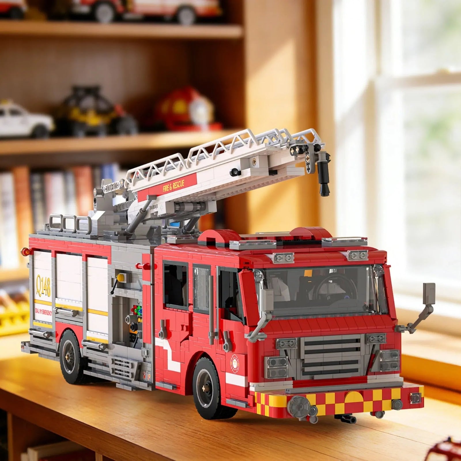 Xbert 66148 - US Firetruck Elevated Water Towers - vue 3 | Power Blockz
