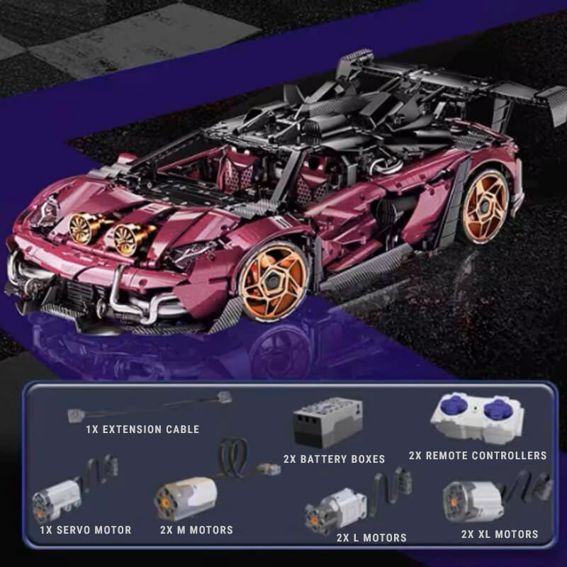 KBOX 10542 - Static Version - Turbocharged V12 LP Track Supercar - vue 6 | Power Blockz
