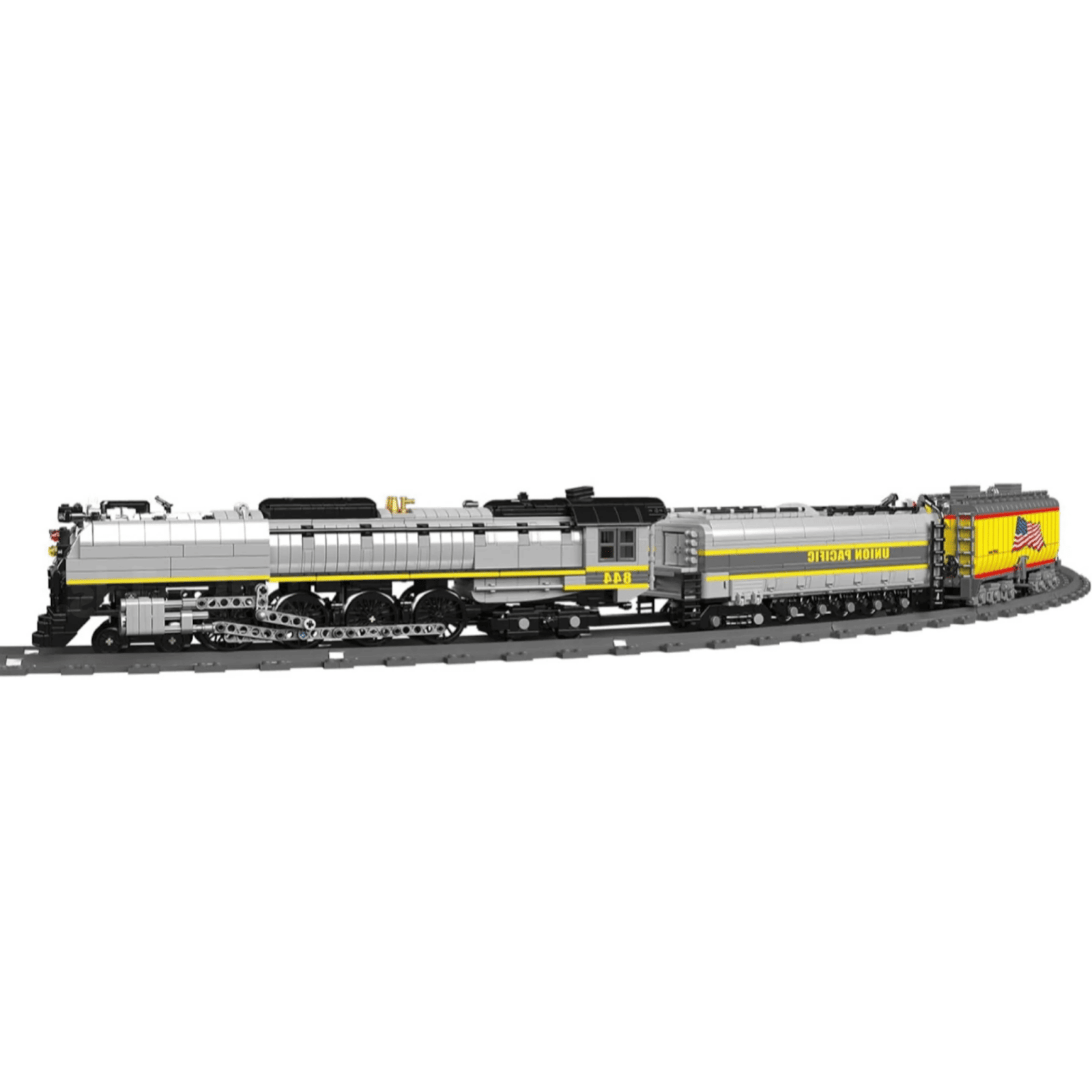 Mould King 12031 - Union Pacific 844 Locomotive - vue 3 | Power Blockz