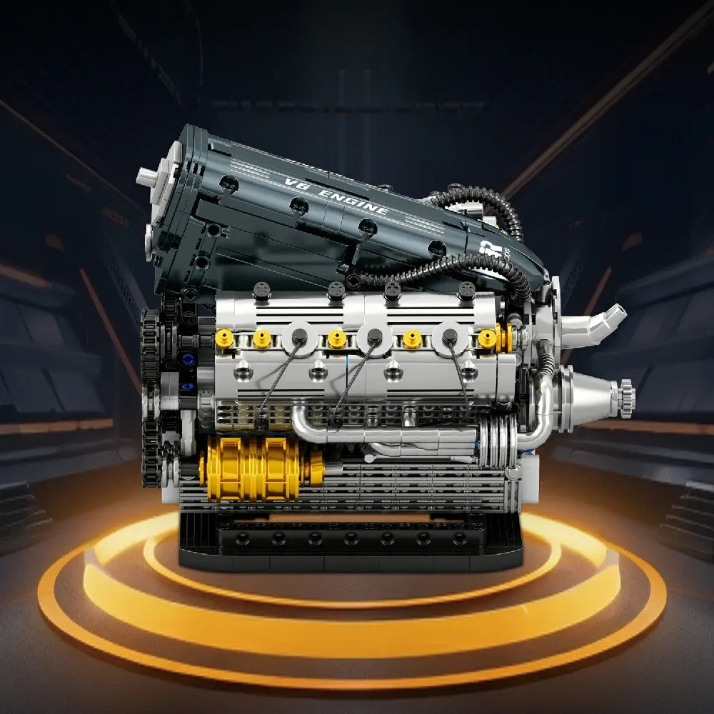 Reobrix 33013 - V6 Hybrid Technic Engine - vue 4 | Power Blockz