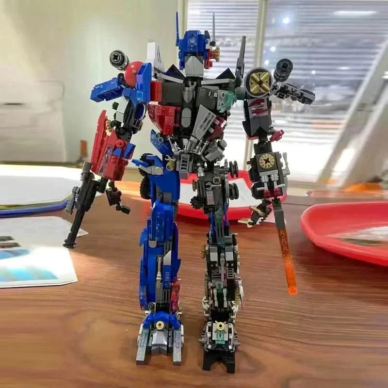 LW 7038 - Optimus Prime Mecha Justice Robot Bricks Toy - vue 5 | Power Blockz