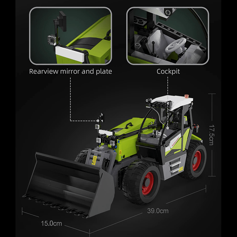 CaDa Master C61051 - Cargo Loader Utility Vehicle - vue 12 | Power Blockz