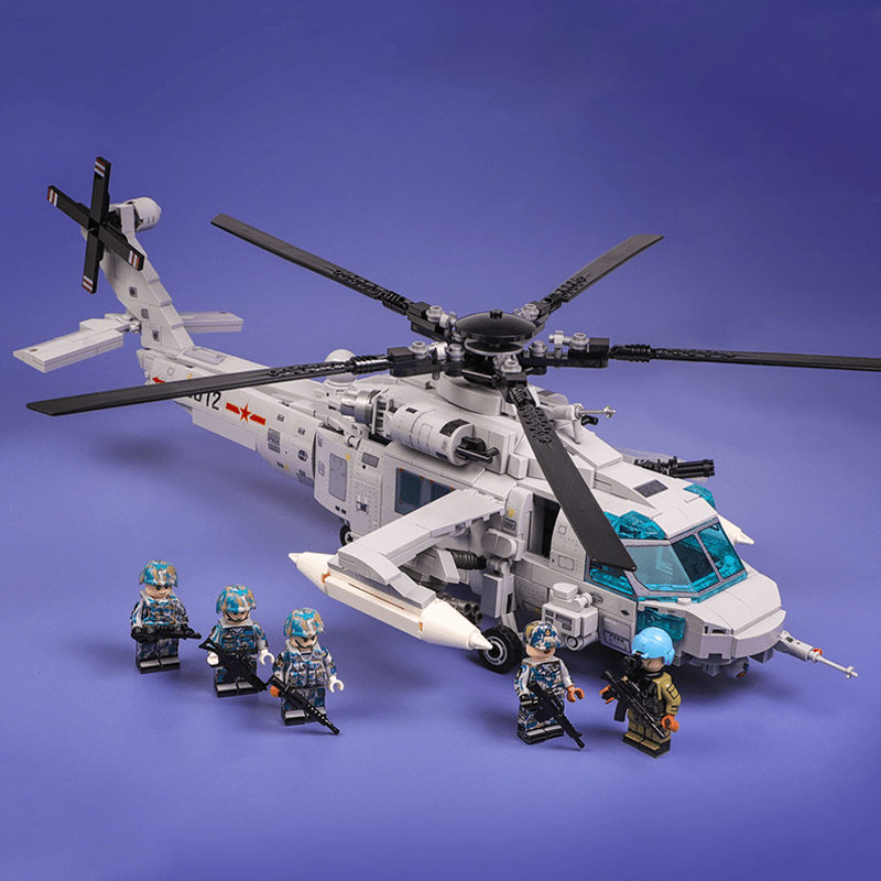 Sembo 202125 - Z-20 Attack Helicopter - vue 3 | Power Blockz
