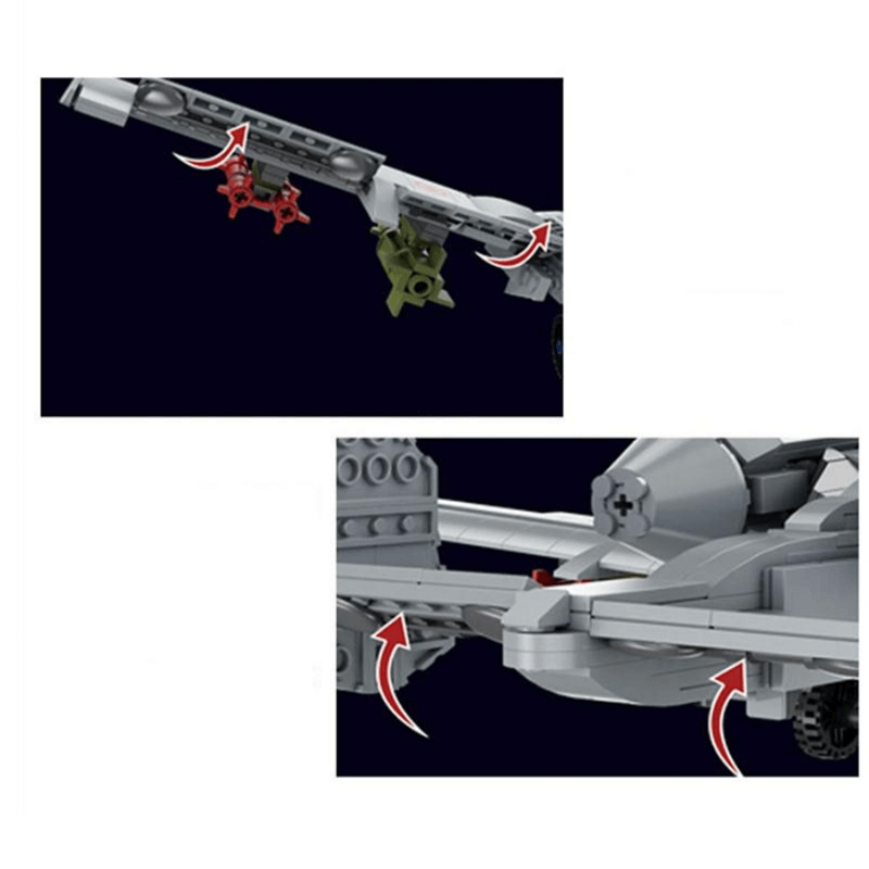 Sluban M38-B1362 - A-10 Ground Attack Aircraft - vue 6 | Power Blockz