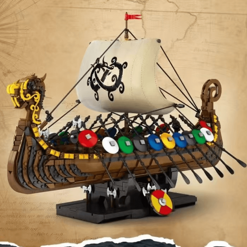 Reobrix 66101 - Legendary Viking Longship - vue 5 | Power Blockz