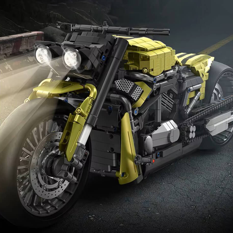 Panlos 672110 - Legendary American Chopper Bike - vue 9 | Power Blockz