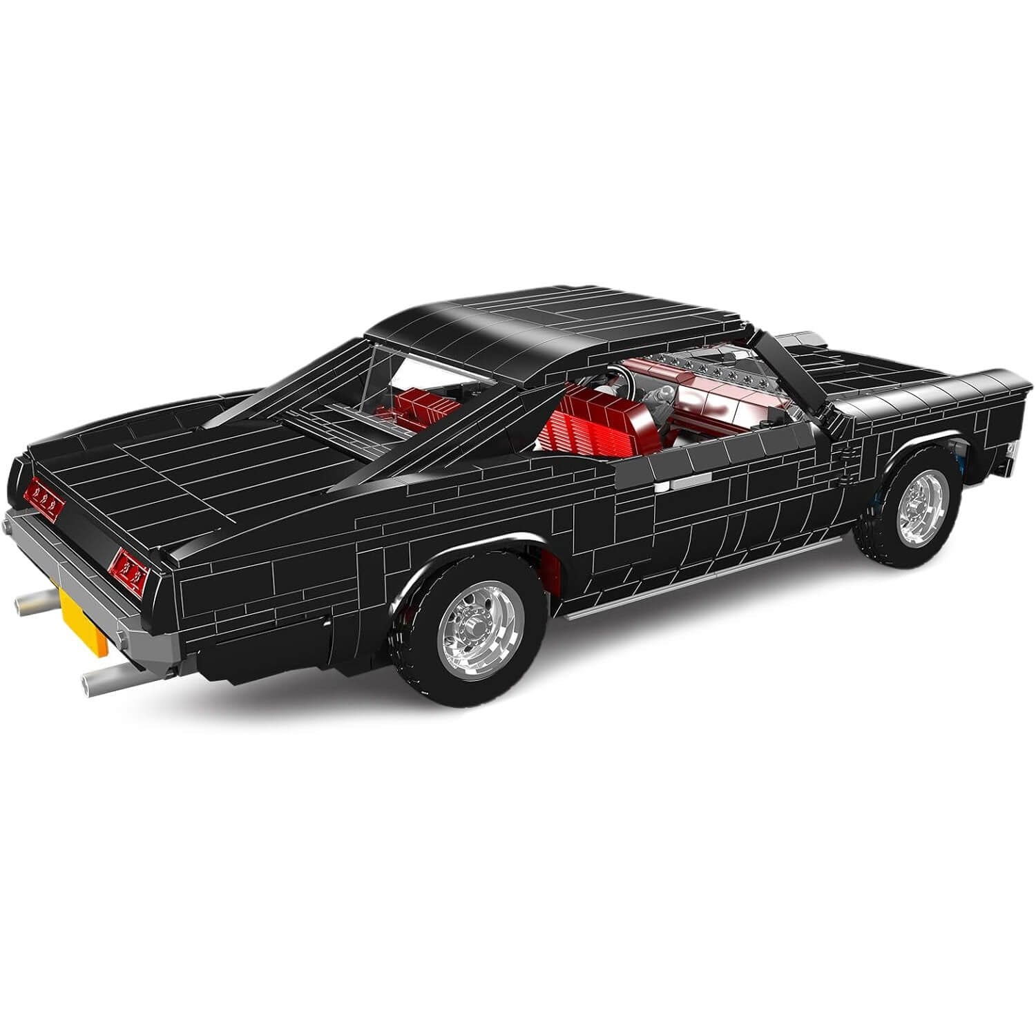 Mould King 10199 - 1960s American V8 Cruiser - vue 3 | Power Blockz