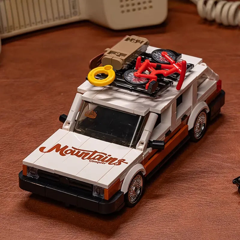 Power Build PB8824 - Retro Camper Wagon - vue 5 | Power Blockz
