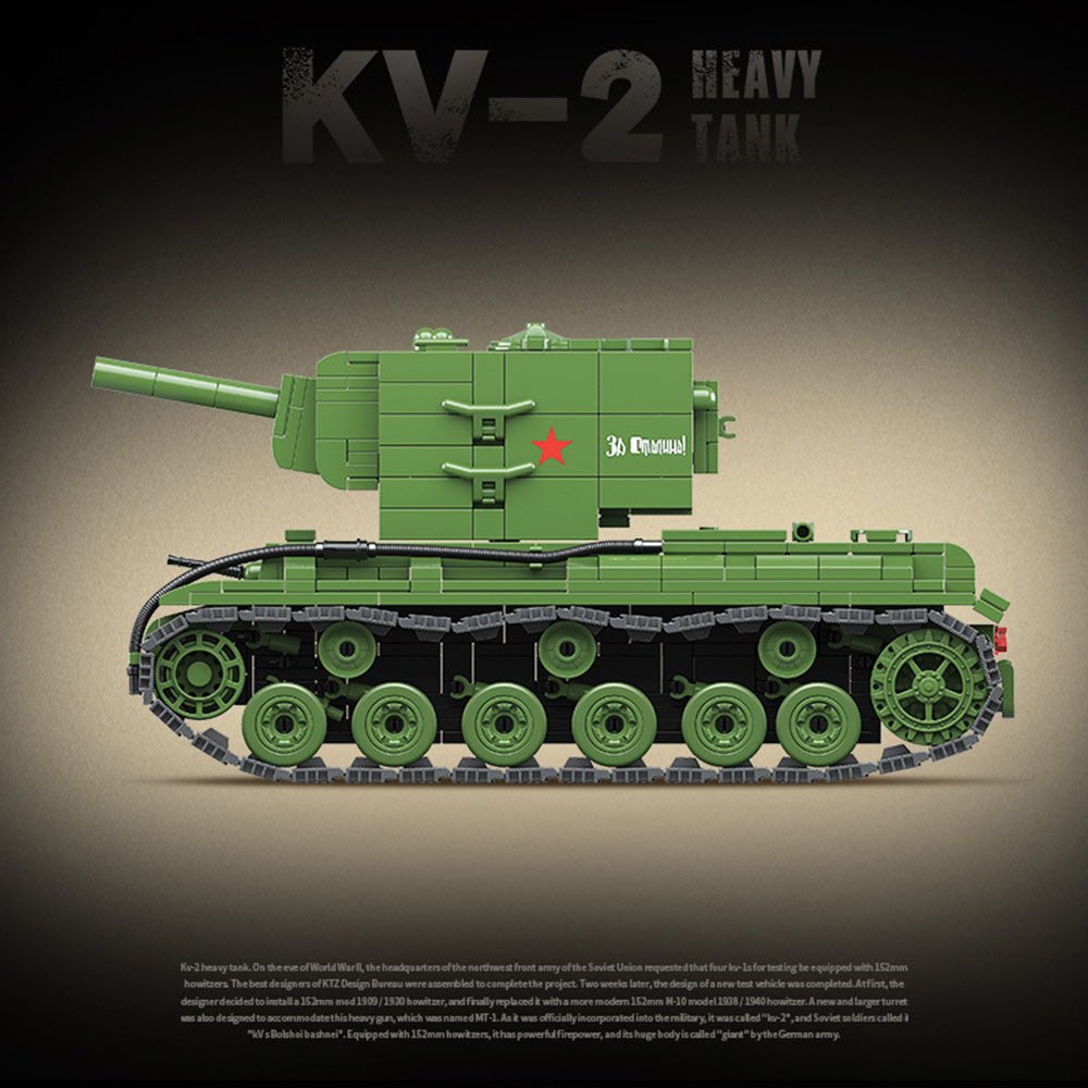 Cobi 2731 - KV-2 Heavy Tank - vue 5 | Power Blockz