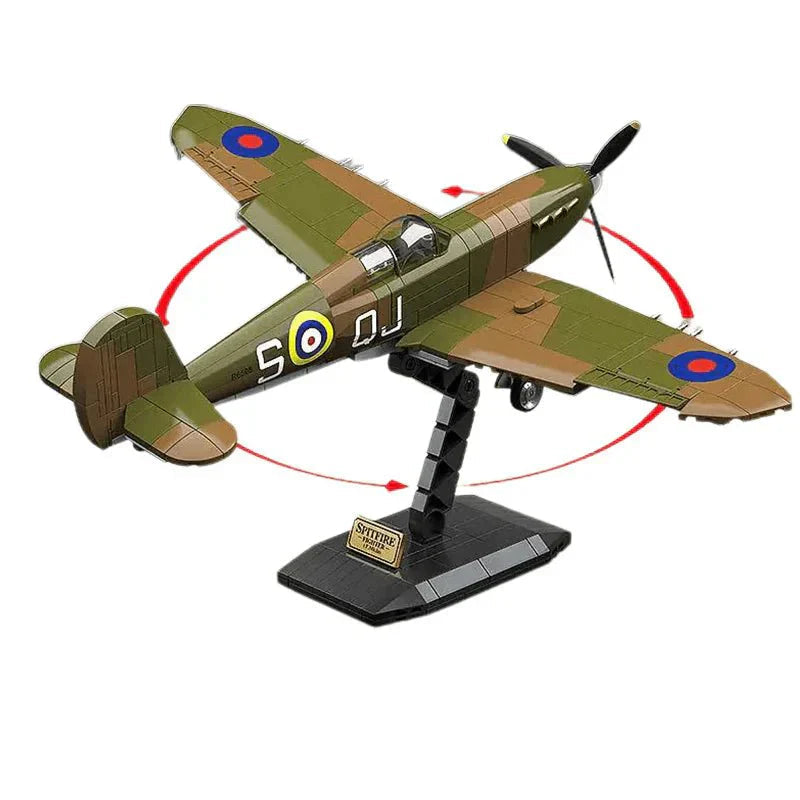 Quanguan 100279 - British Spitfire - vue 3 | Power Blockz