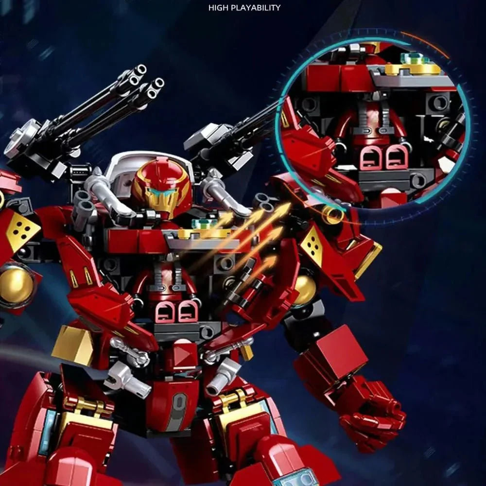 Monkey King Lonely Warrior Hulk Mecha Bricks Toy | 588pcs - Monkey King Lonely Warrior Hulk Mecha Bricks Toy - vue 4 | Power Blockz