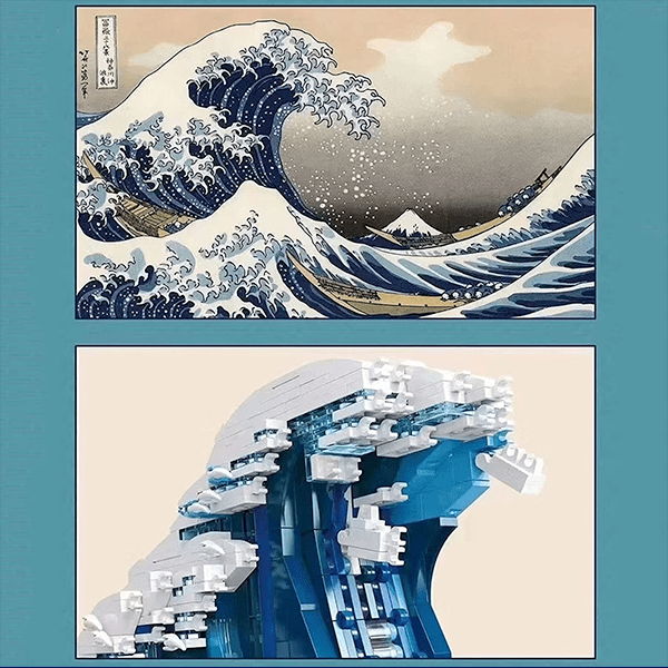 DK 3003 - The Great Wave off Kanagawa - vue 3 | Power Blockz