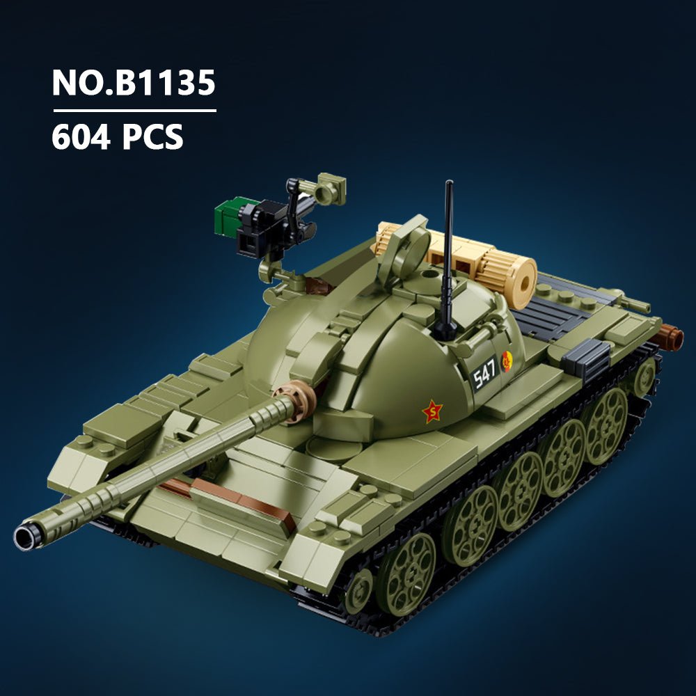 Sluban M38-B1135 - T54S Medium Tank - vue 2 | Power Blockz