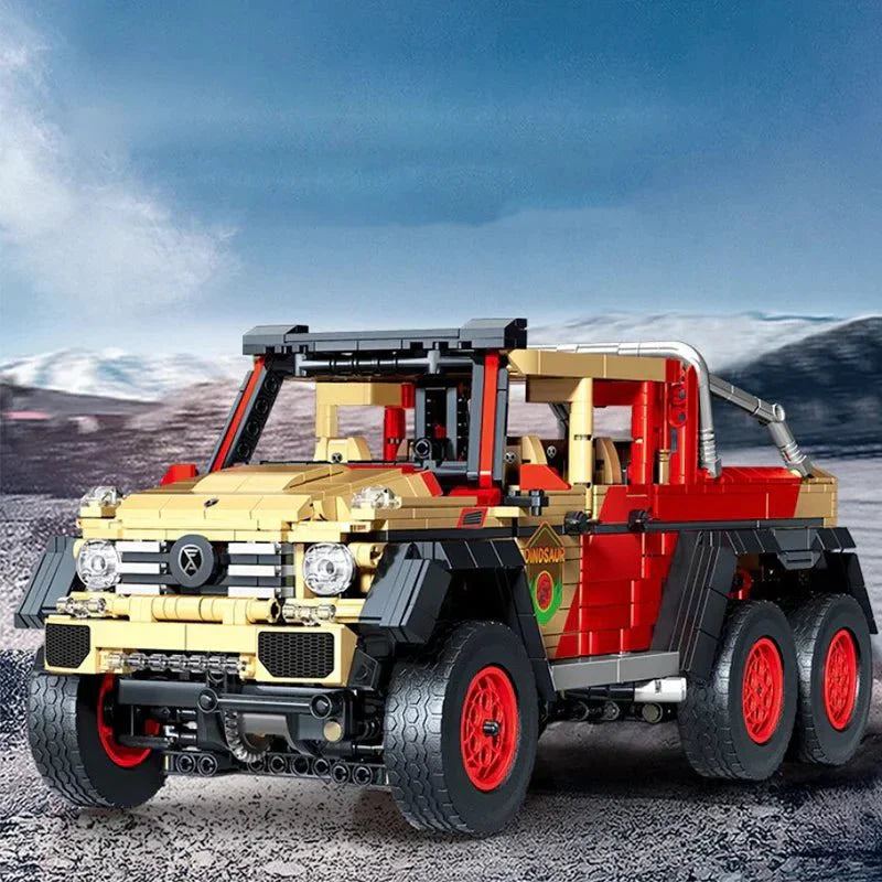 Sembo 701039 - Static Version - Jurassic Dino Hunter Off-Road Truck - vue 2 | Power Blockz