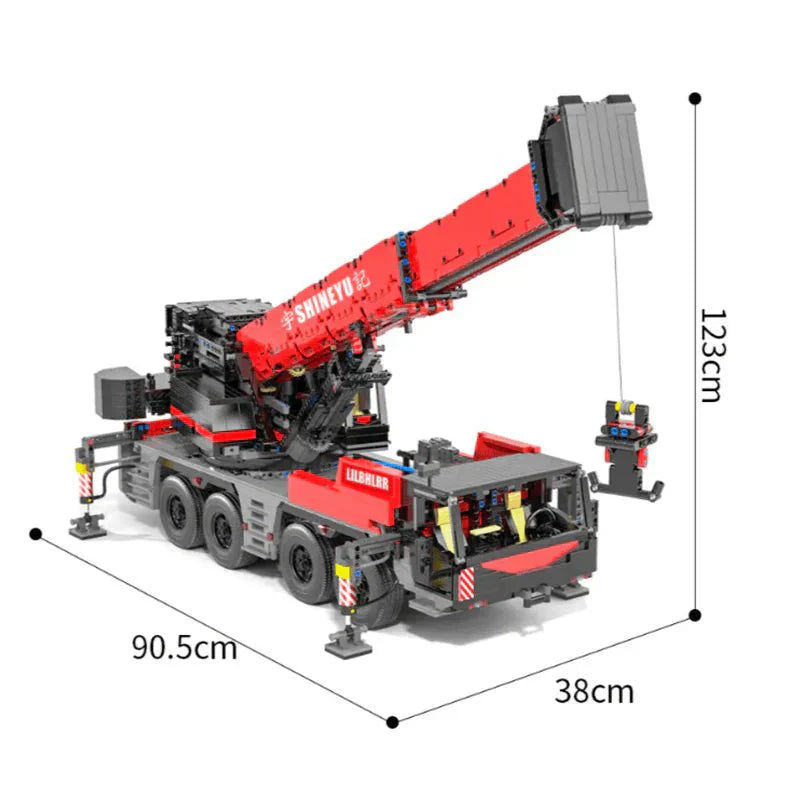 Mould King 17003 - RC Mobile Crane - vue 7 | Power Blockz