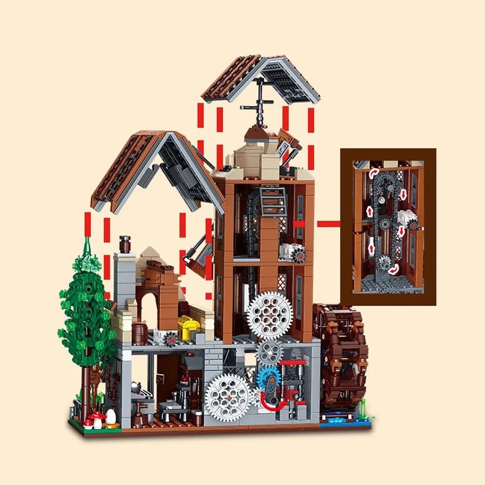 Gaomisi T2155 - Farm House Modular Buildings - vue 2 | Power Blockz