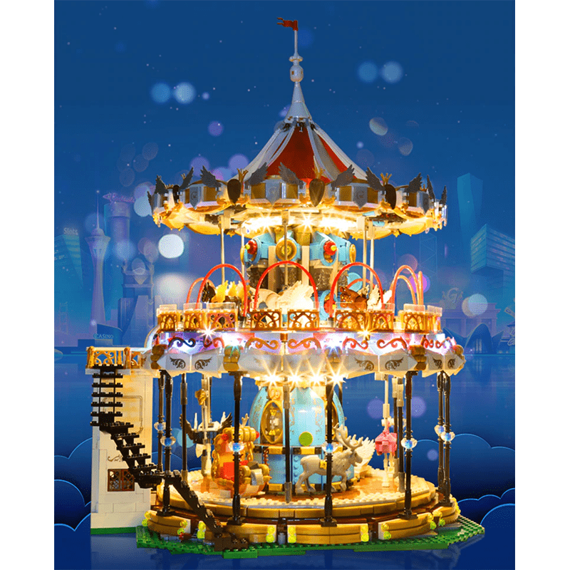 Mould King 11011 - Motorised Merry Go Round - vue 3 | Power Blockz