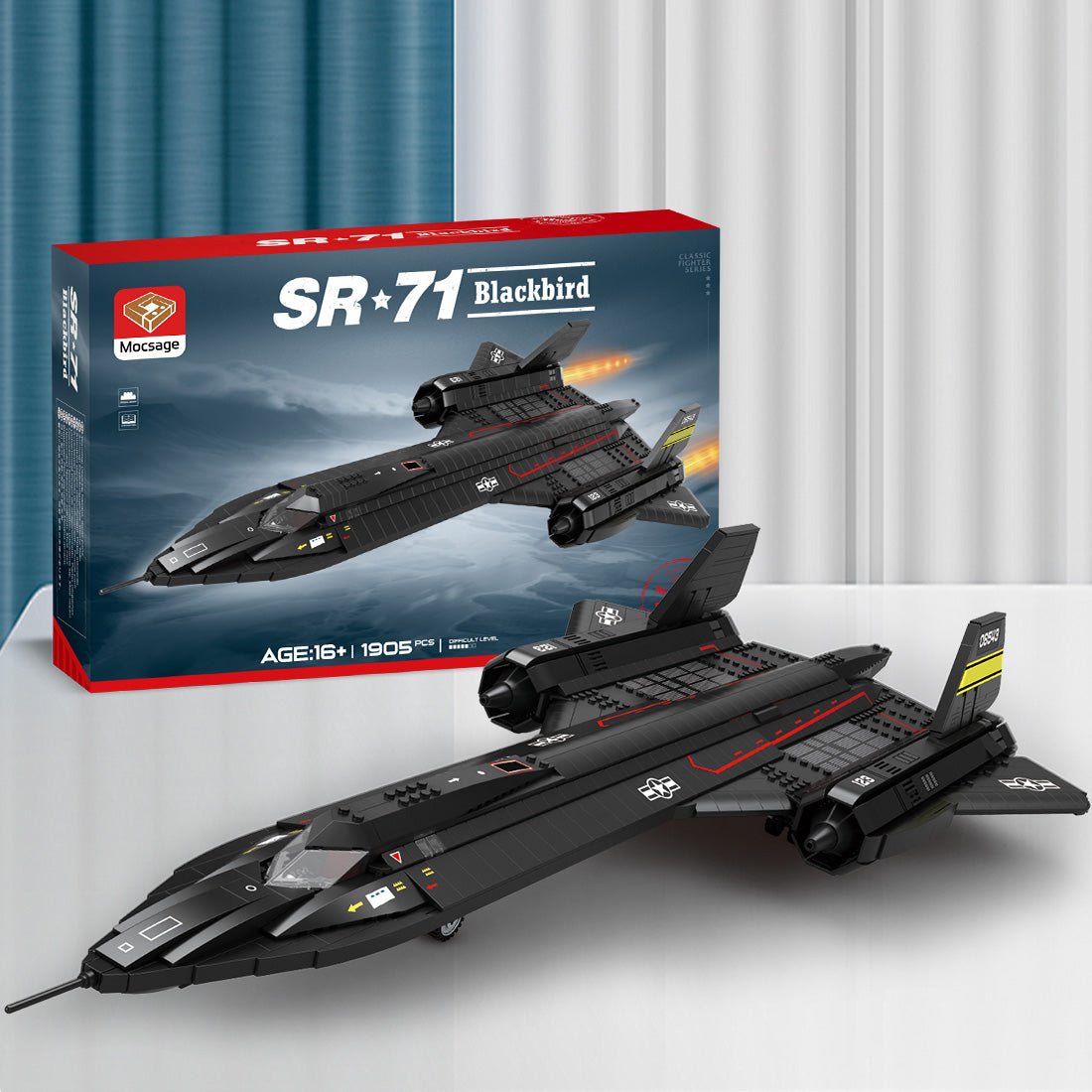 Reobrix 33041 - Sr71 Blackbird Tactical Aircraft - vue 4 | Power Blockz