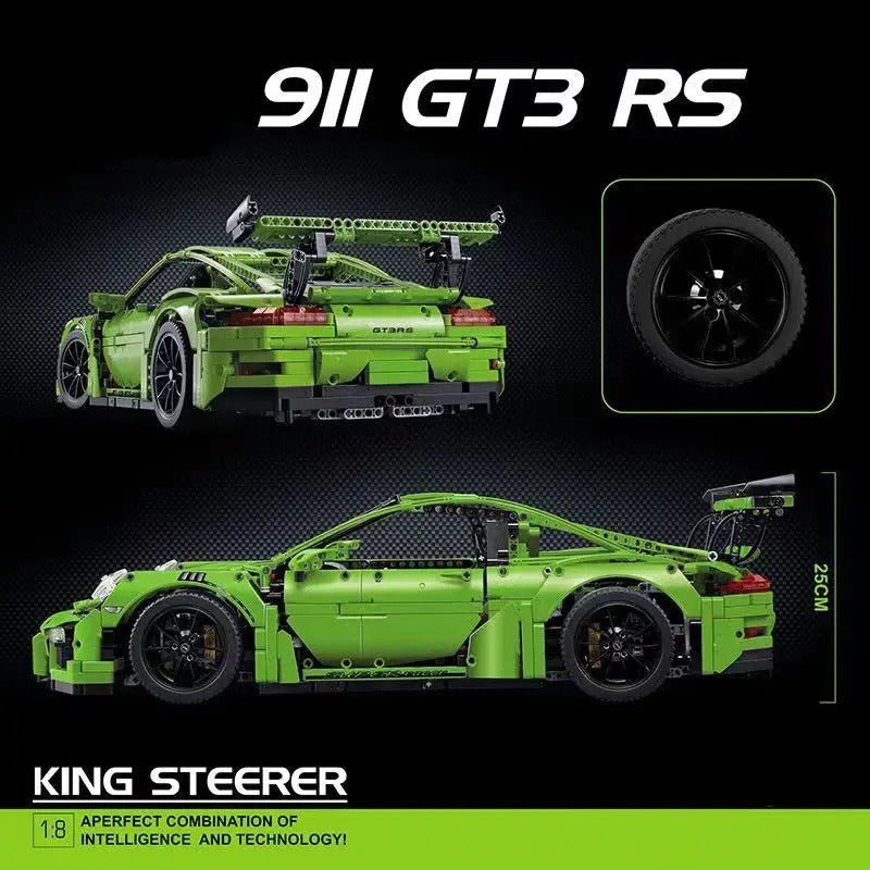 DECOOL 90089 - White - Aero-Tuned 911 GT3RS Track Coupe - vue 4 | Power Blockz