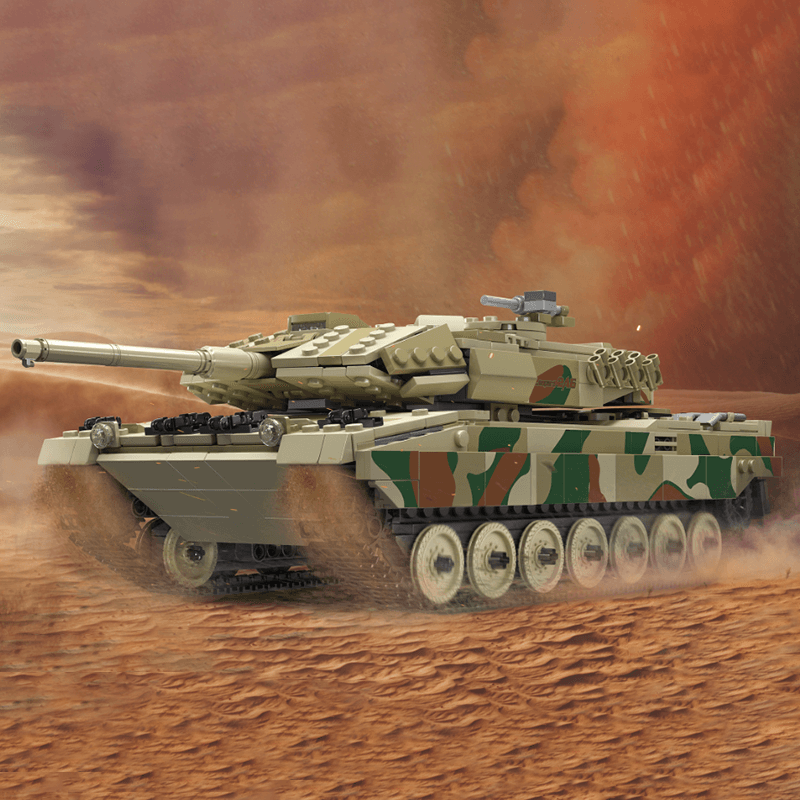 Mould King 20020 - Remote Controlled Leopard Tank - vue 2 | Power Blockz