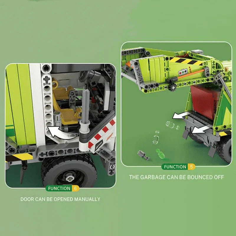 Reobrix 22022 - Urban Waste Collection Truck - vue 6 | Power Blockz