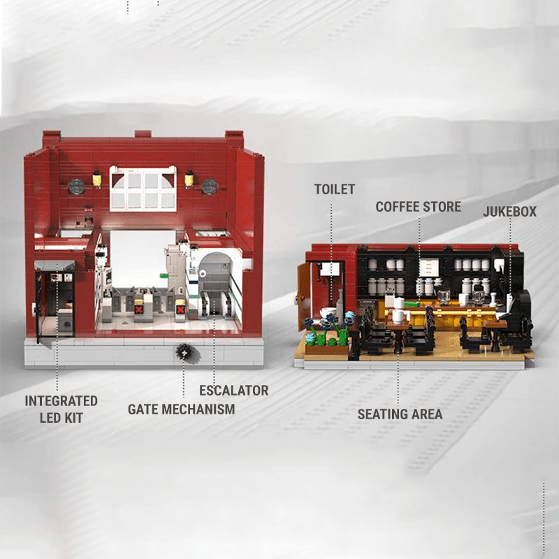 CaDA C66008W - Brickadilly Circus London Station - vue 6 | Power Blockz