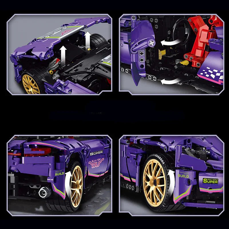 Super 18K K136 - Purple GT Vantage Grand Tourer - vue 3 | Power Blockz